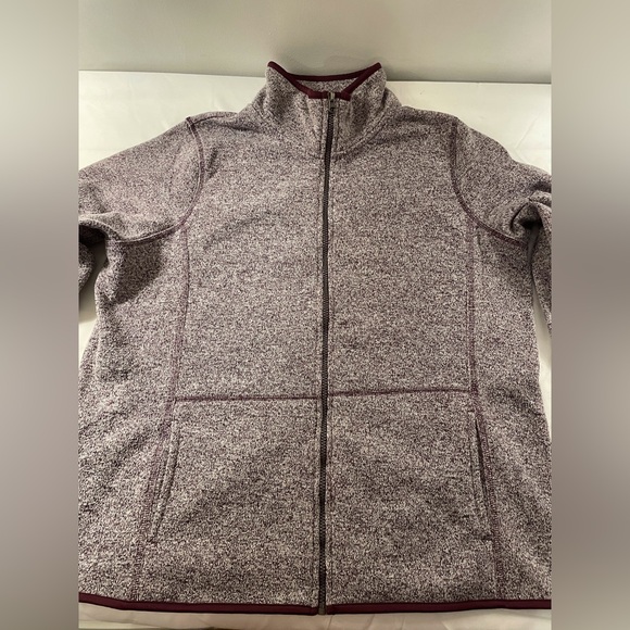 Jason Maxwell Full Zip Fleece Jacket with Pockets Purple Size 1X - Picture 5 of 16